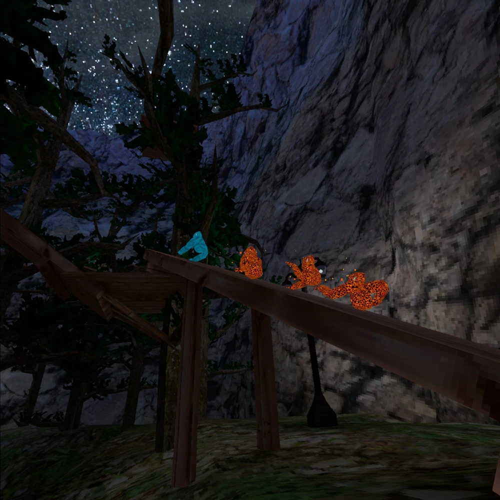 infection game mode screenshot from gorilla tag vr