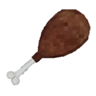 turkey leg leaning right